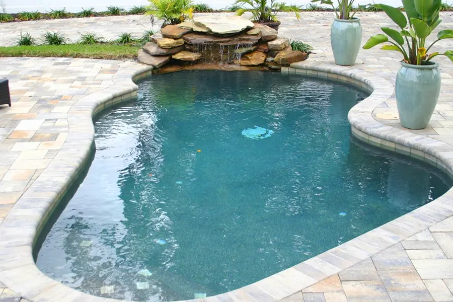Relaxing Pool Fountain